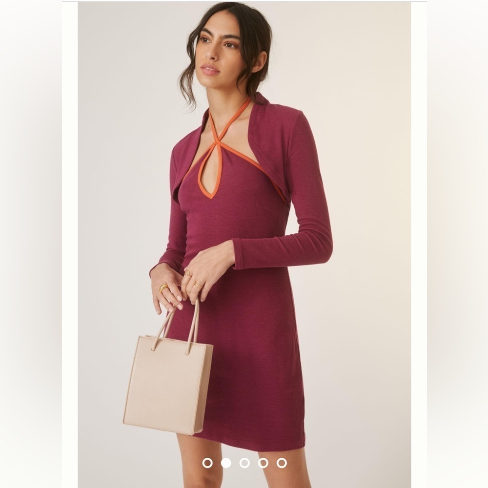 ❤️ HOT PICK ❤️ NWT Size M - ANTHROPOLOGIE SWEATER DRESS SET (Color - PLUM)